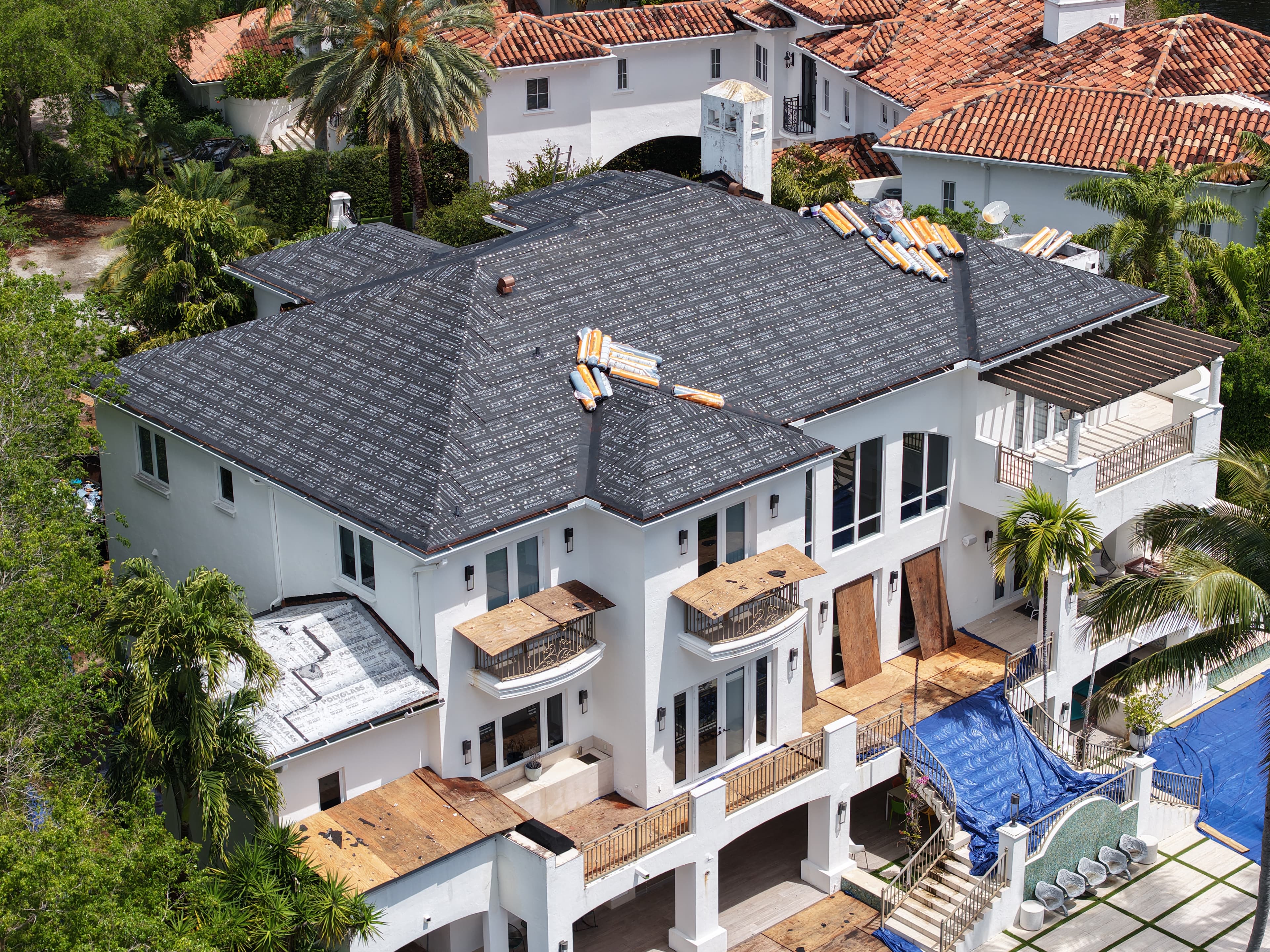 Professional roof repair service in Miami-Dade County — leak and storm damage repair by T&S Roofing
